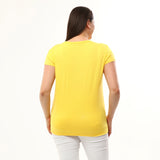 Damen-T-Shirt mit V-Ausschnitt in Übergröße